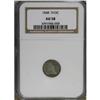 Image 1 : 1848 H10C Medium Date AU58 NGC