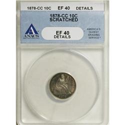 1878-CC 10C XF40 ANACS
