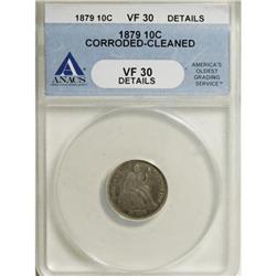 1879 10C VF30 ANACS