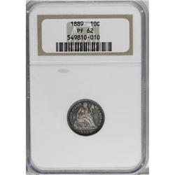 1889 10C PR62 NGC