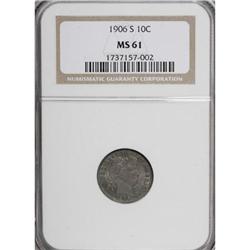 1906-S 10C MS61 NGC