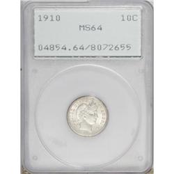 1910 10C MS64 PCGS