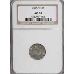 1915-S 10C MS63 NGC