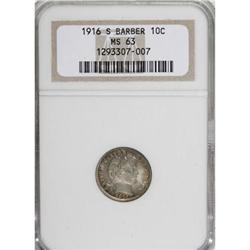 1916-S 10C MS63 NGC