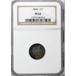 1898 10C PR62 NGC