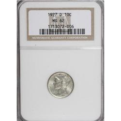 1927-D 10C MS62 NGC