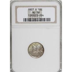 1927-S 10C AU58 NGC