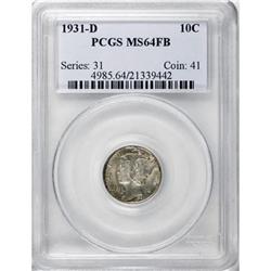 1931-D 10C Full Bands MS64 PCGS