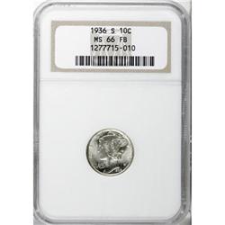 1936-S 10C Full Bands MS66 NGC