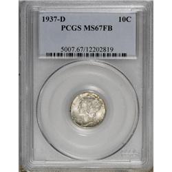 1937-D 10C Full Bands MS67 PCGS