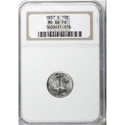1937-S 10C Full Bands MS66 NGC