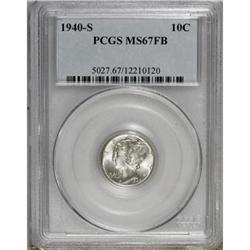 1940-S 10C Full Bands MS67 PCGS