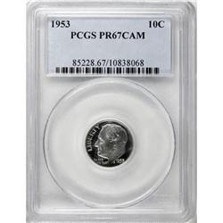 1953 10C Cameo PR67 PCGS