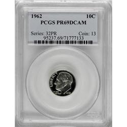 1962 10C Deep Cameo PR69 PCGS