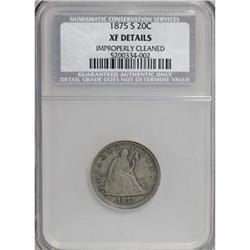 1875-S 20C AU52 CSN