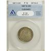 Image 1 : 1867-S 25C F12 ANACS