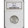 Image 1 : 1892 25C MS64 NGC