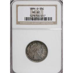 1894-O 25C MS62 NGC