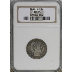 1894-S 25C AU55 NGC