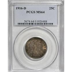 1916-D 25C MS64 PCGS