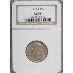 1932-D 25C AU55 NGC