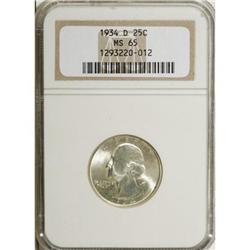 1934-D 25C Medium Motto MS65 NGC