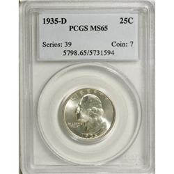 1935-D 25C MS65 PCGS