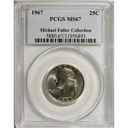 1967 25C MS67 PCGS