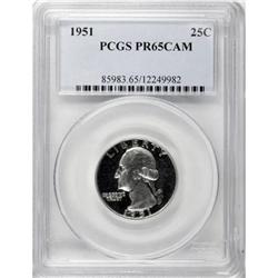 1951 25C Cameo PR65 PCGS