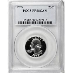 1955 25C Cameo PR68 PCGS