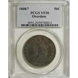 1808/7 50C VF20 PCGS