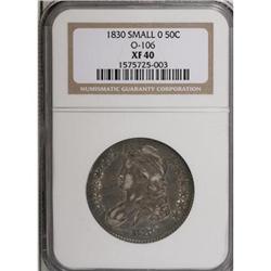 1830 50C Small 0 XF40 NGC