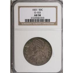 1831 50C AU58 NGC