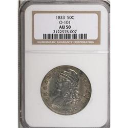 1833 50C AU50 NGC