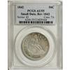 Image 1 : 1842 50C Small Date, Large Letters AU55 PCGS