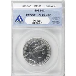 1893 50C PR60 ANACS