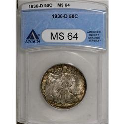 1936-D 50C MS64 ANACS