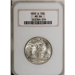1939-D 50C MS66 NGC