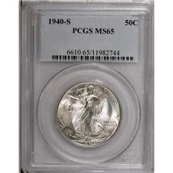 1940-S 50C MS65 PCGS