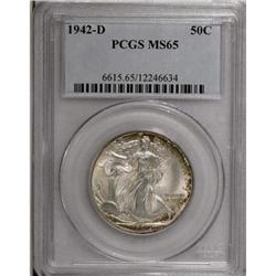 1942-D 50C MS65 PCGS