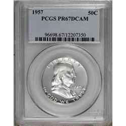 1957 50C Deep Cameo PR67 PCGS