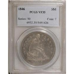 1846 $1 VF35 PCGS
