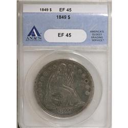 1849 $1 XF45 ANACS