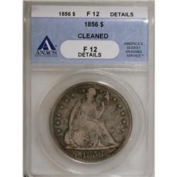 1856 $1 F12 ANACS