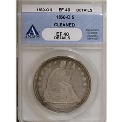 1860-O $1 XF40 ANACS
