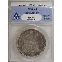 1860-O $1 XF45 ANACS