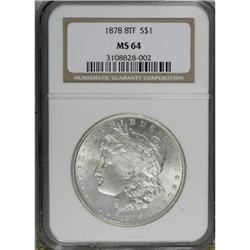 1878 8TF $1 MS64 NGC