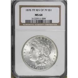 1878 7TF $1 Reverse of 1879 MS64 NGC