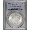 Image 1 : 1880-CC $1 8/7 Reverse of 1878 MS64 PCGS