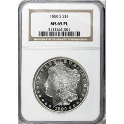 1880-S $1 Prooflike MS65 NGC